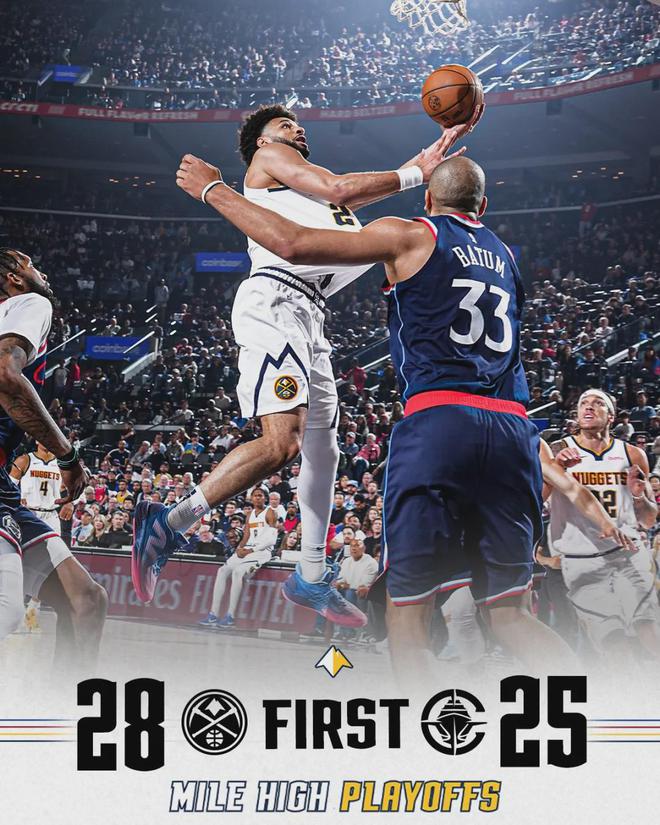 5月2日NBA季后赛西部首轮G6：快船掘金激战，哈登保罗现场观战