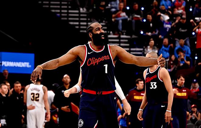 NBA 季后赛快船胜掘金追平总比分，哈登状态提升数据全面