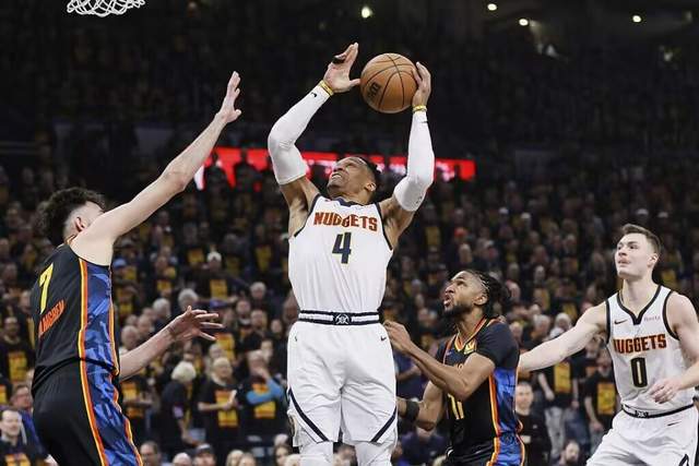 5月6日NBA季后赛西部半决赛：掘金戈登绝杀，1-0领先雷霆