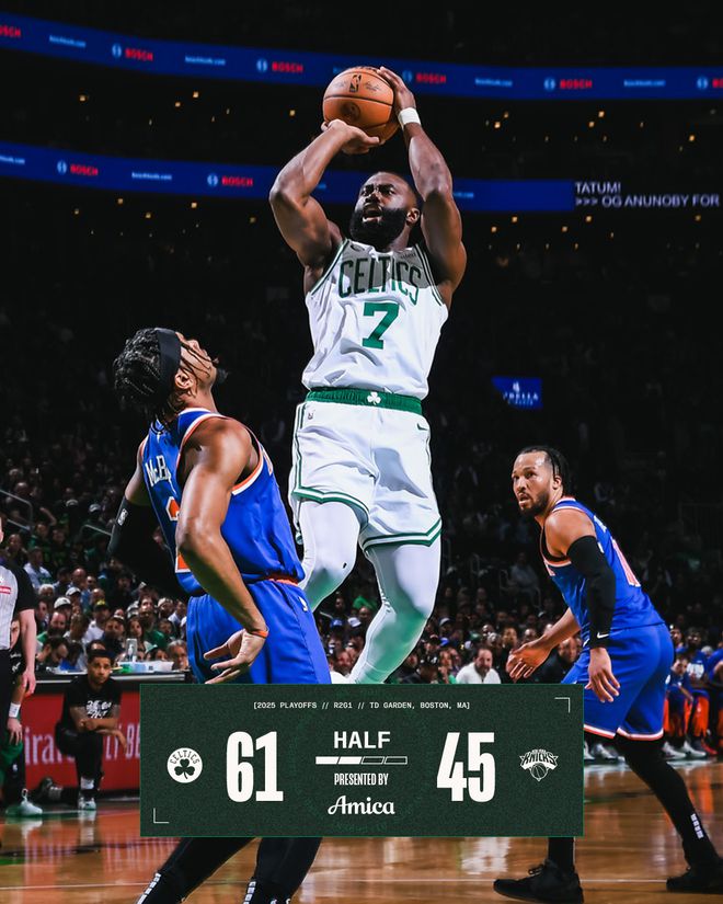 5月6日NBA季后赛：尼克斯逆转凯尔特人，布伦森阿奴诺比闪耀