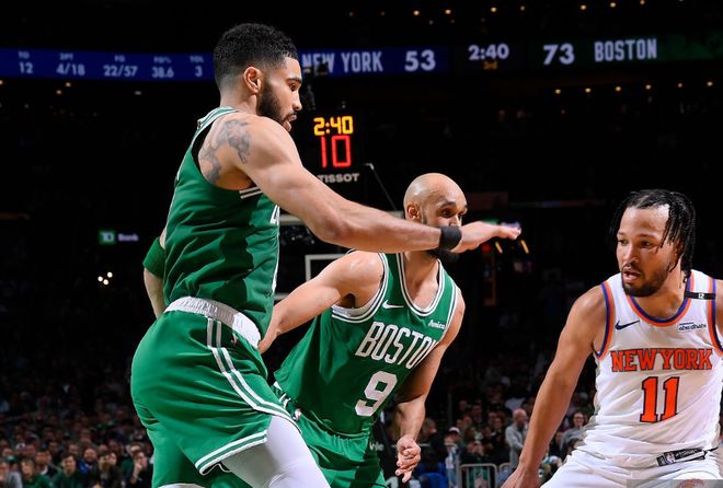 5月8日NBA分区半决赛：凯尔特人主场迎战尼克斯，剧情跌宕起伏