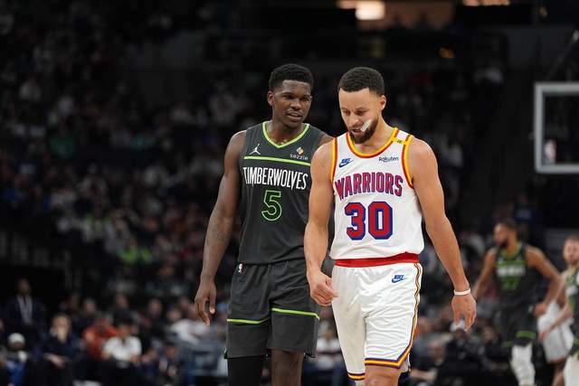 NBA 季后赛勇士胜森林狼，库里受伤或致缺席多场比赛