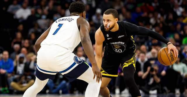 NBA 季后赛勇士胜森林狼，库里受伤或致缺席多场比赛