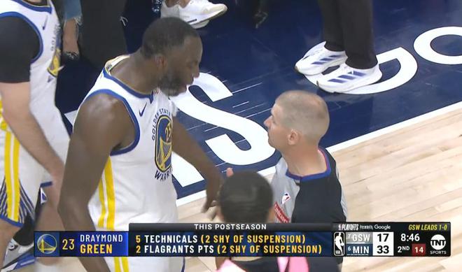 NBA季后赛5月9日：缺库里勇士客场再战森林狼，首节仅得15分