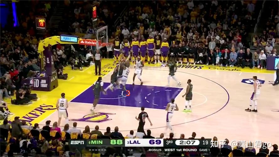 NBA季后赛西部首轮G3：湖人104-116不敌森林狼 詹姆斯38分难救主