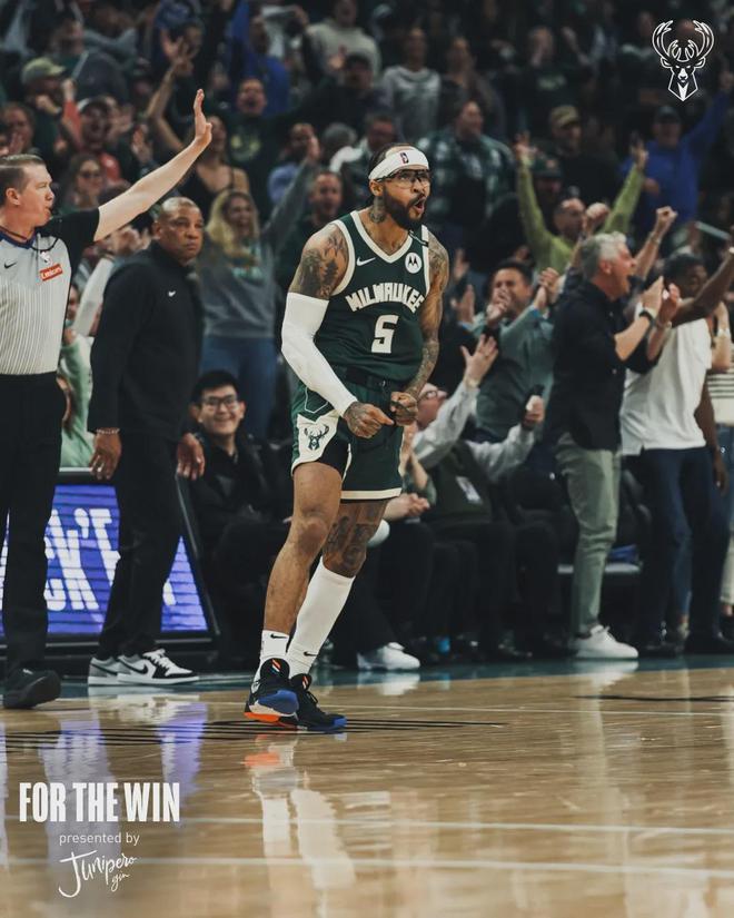 NBA季后赛雄鹿117-101胜步行者，字母哥37分带队扳回一城
