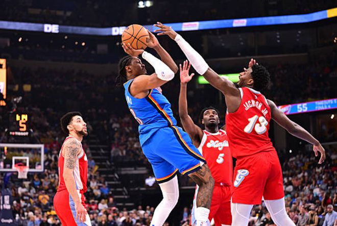 NBA季后赛G4：无莫熊惜败雷霆，灰熊115-117不敌雷霆成首支出局球队