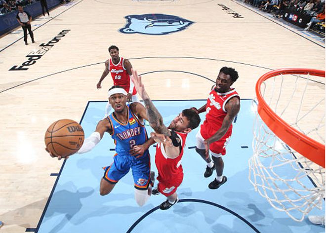 NBA季后赛G4：无莫熊惜败雷霆，灰熊115-117不敌雷霆成首支出局球队