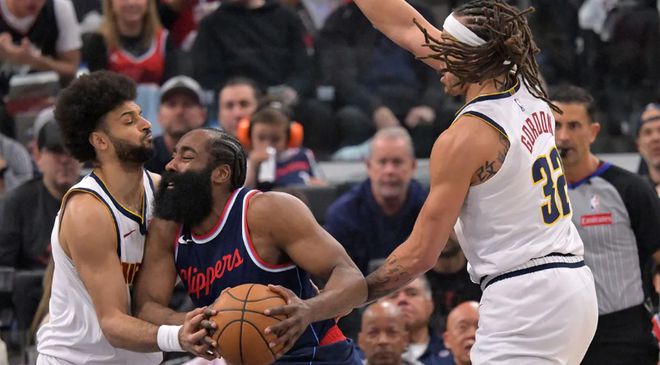 NBA季后赛快船VS掘金G4前瞻：小卡战神附体轰39分 约基奇假摔引争议