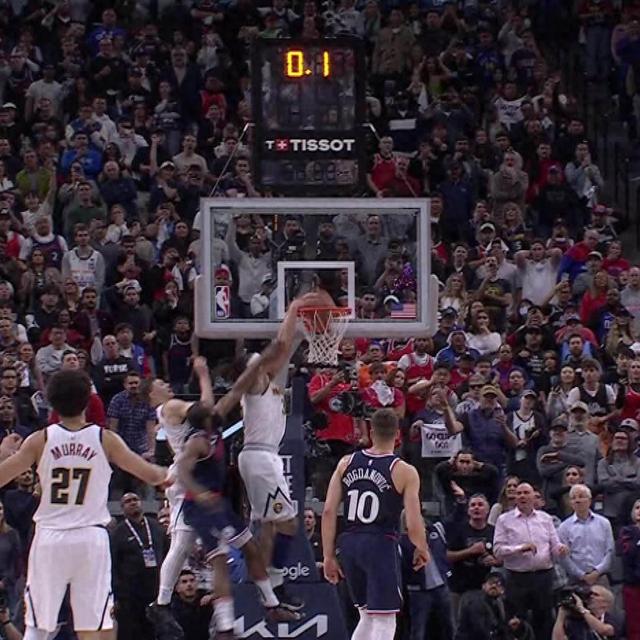 阿隆・戈登制胜扣篮助掘金逆转快船，NBA季后赛经典瞬间回顾