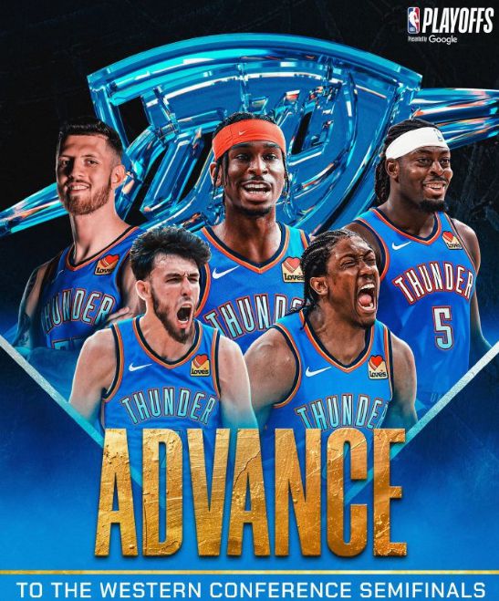 NBA季后赛首轮战况：雷霆4-0横扫灰熊晋级，掘金绝杀快船2-2，湖人与火箭1-2落后