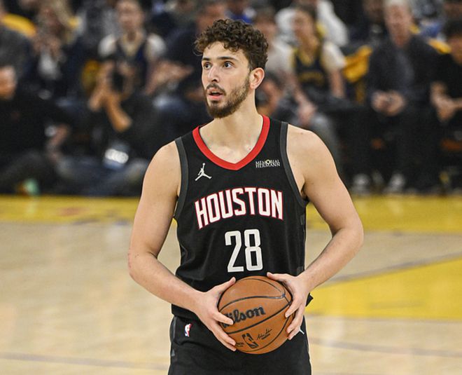 2025年NBA季后赛G3：勇士vs火箭，范弗利特首节13分助火箭领先
