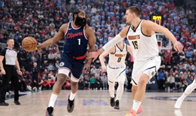 NBA季后赛快船2-2掘金：哈登22分大逆转未果 戈登补扣压哨绝杀