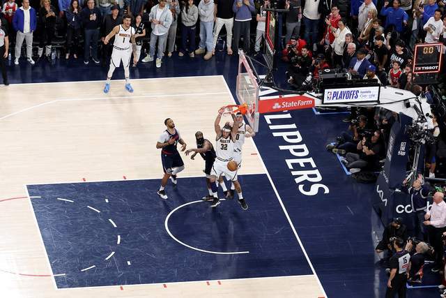 NBA季后赛G4：快船22分逆转未果 戈登扣篮绝杀助掘金2-2扳平