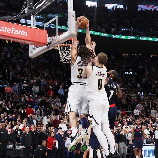 NBA季后赛G4：快船22分逆转未果 戈登扣篮绝杀助掘金2-2扳平