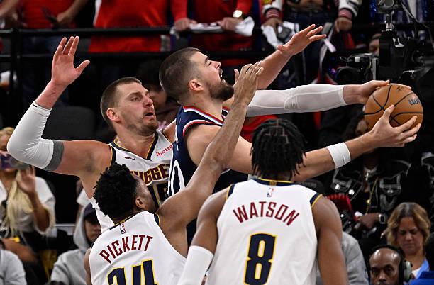 NBA季后赛掘金险胜快船，祖巴茨砍下19分12篮板6助攻数据