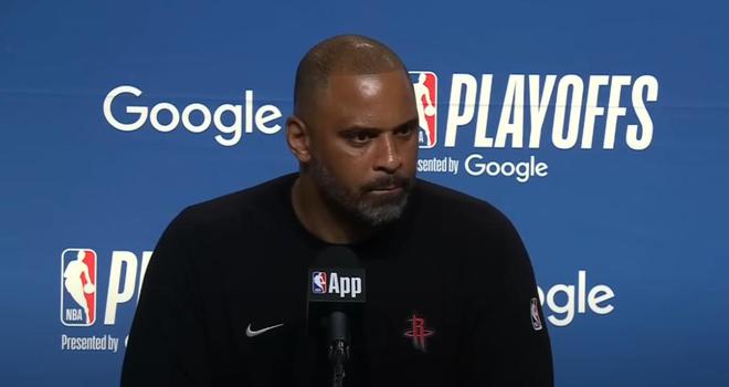 2025年4月27日NBA季后赛火箭负勇士，乌度卡谈失利原因