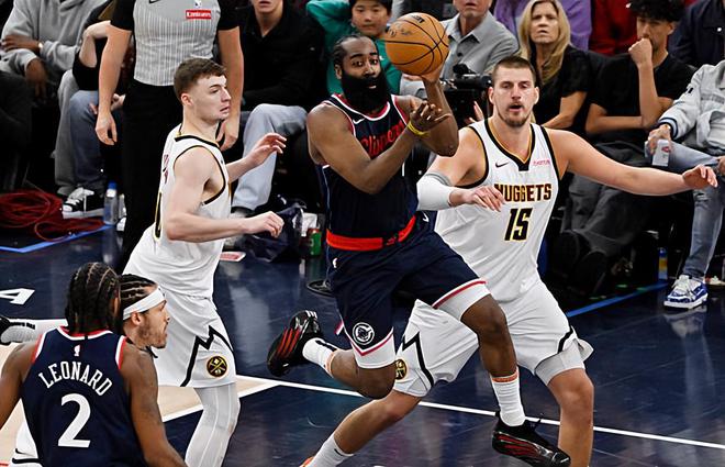 NBA 季后赛掘金险胜快船，哈登表现平平系列赛悬念仍存