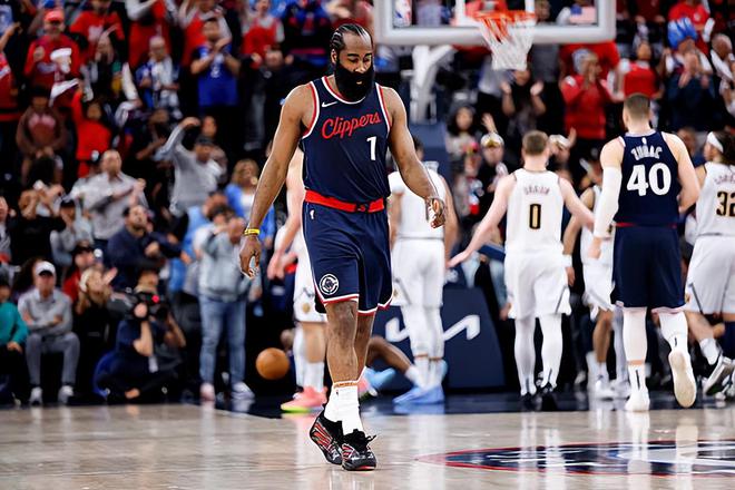 NBA 季后赛掘金险胜快船，哈登表现平平系列赛悬念仍存