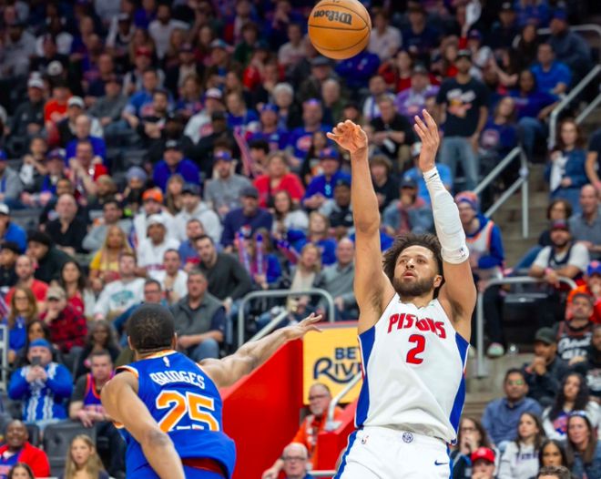 4月28日NBA季后赛G4：活塞主场激战尼克斯，1-3落后惜败