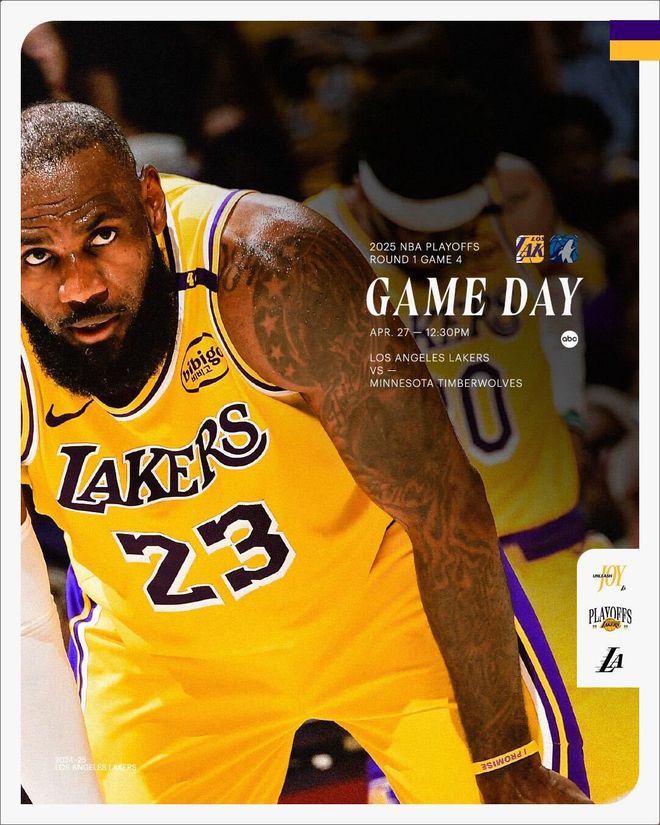 4月28日NBA季后赛：森林狼险胜湖人，以3-1领先将战第五场
