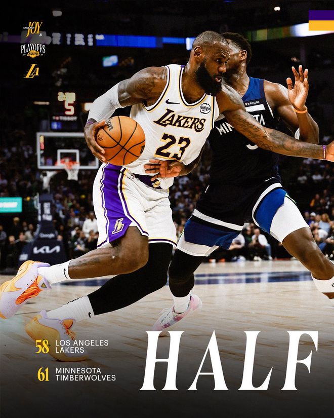 4月28日NBA季后赛：森林狼险胜湖人，以3-1领先将战第五场
