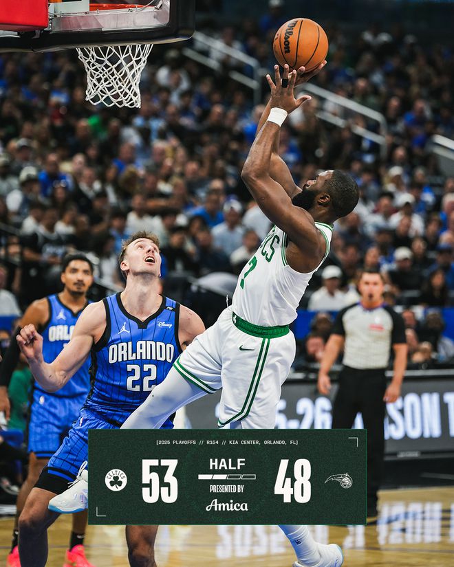 4月28日NBA季后赛：凯尔特人客场赢球3-1领先魔术