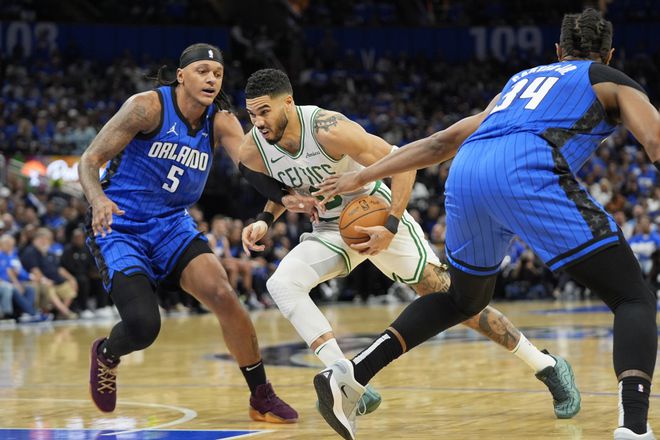 4月28日NBA季后赛首轮G4：凯尔特人107-98胜魔术获赛点